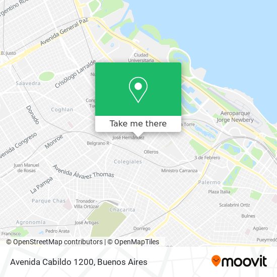 Avenida Cabildo 1200 map