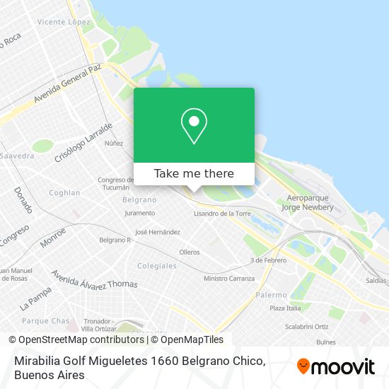 Mirabilia Golf   Migueletes 1660   Belgrano Chico map