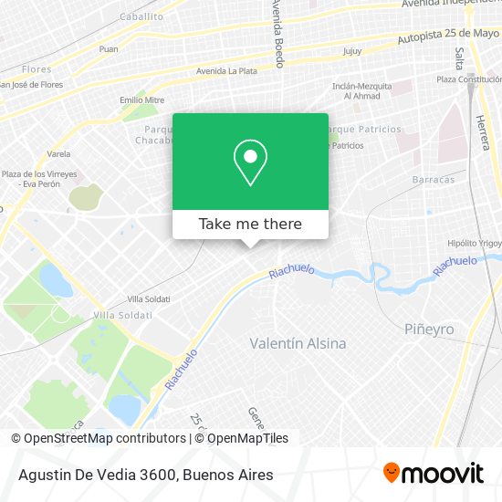 Agustin De Vedia 3600 map