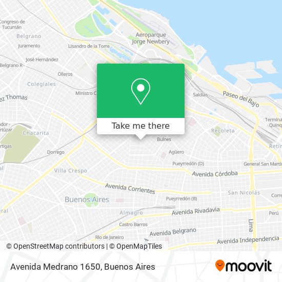 Avenida Medrano 1650 map