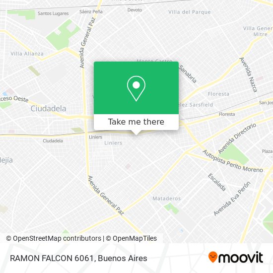 Mapa de RAMON FALCON 6061