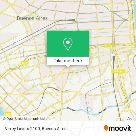 Virrey Liniers 2100 map