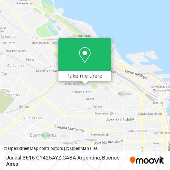 Juncal 3616  C1425AYZ CABA  Argentina map