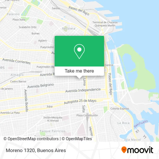 Mapa de Moreno 1320