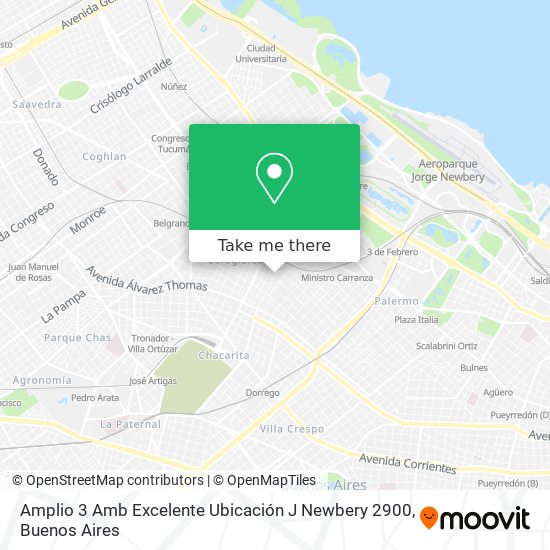 Mapa de Amplio 3 Amb  Excelente Ubicación  J  Newbery 2900
