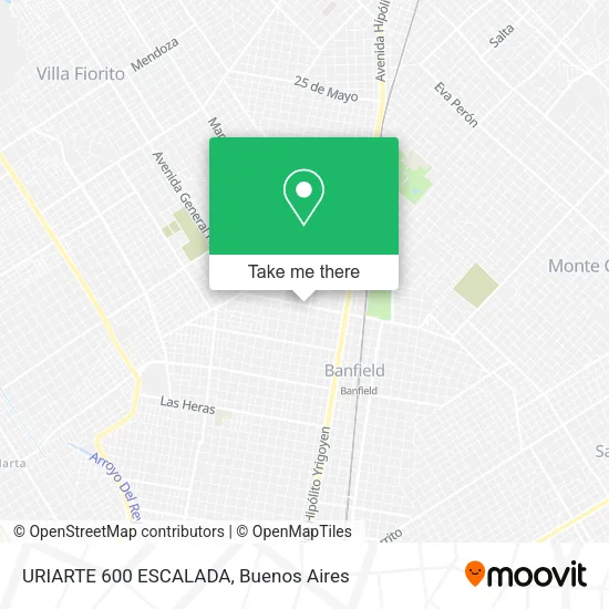 Mapa de URIARTE 600   ESCALADA