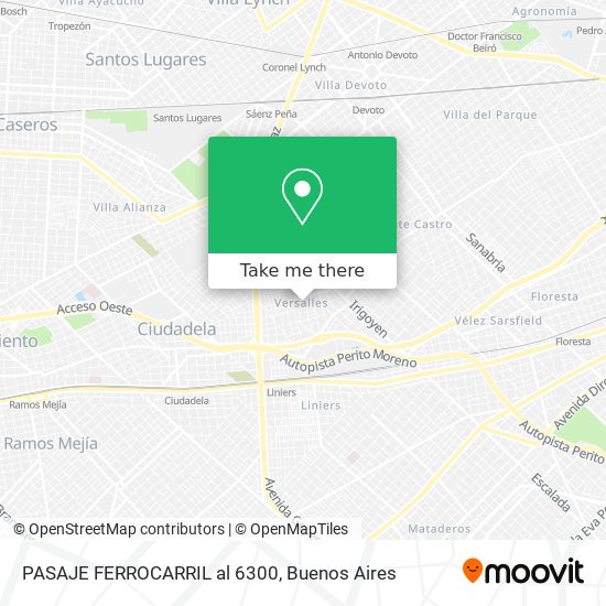 PASAJE FERROCARRIL al 6300 map