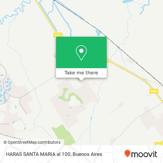 HARAS SANTA MARIA al 100 map