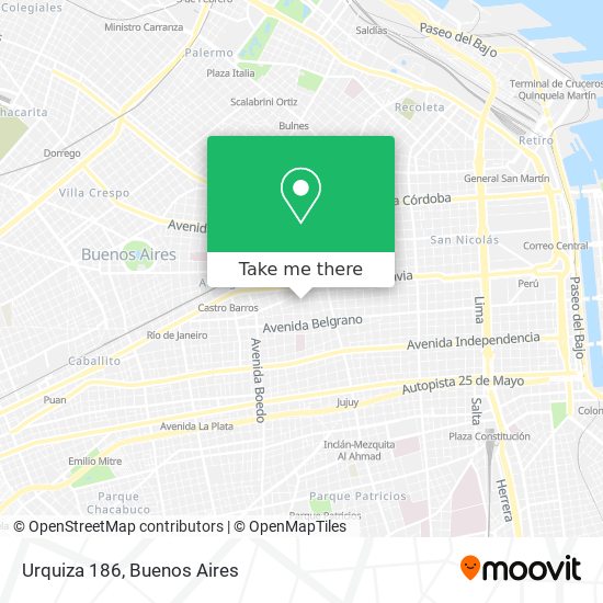 Urquiza 186 map