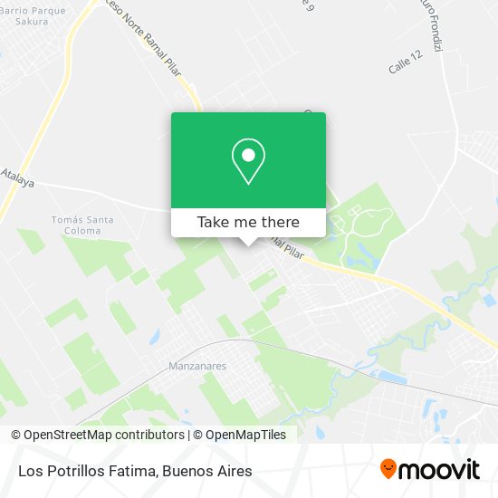 Los Potrillos Fatima map