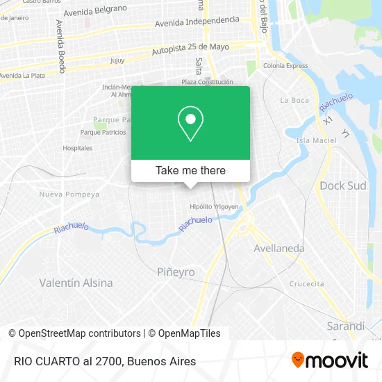 RIO CUARTO al 2700 map