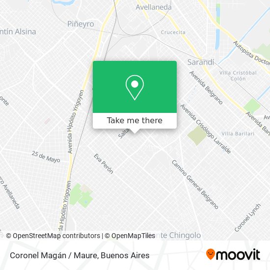 Mapa de Coronel Magán / Maure