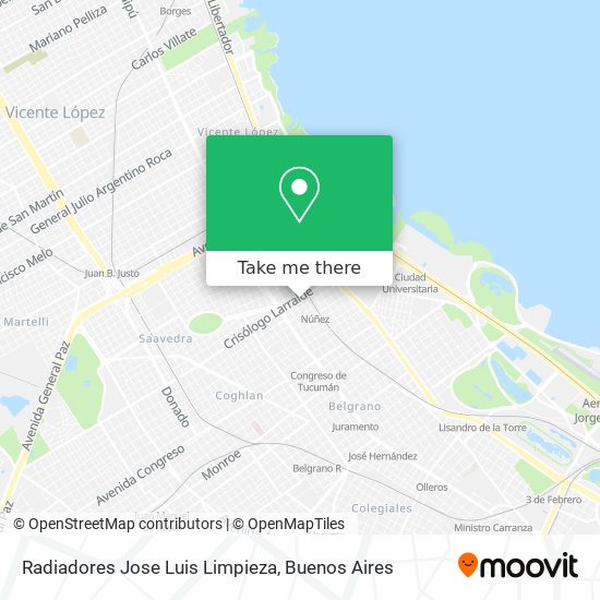 Radiadores Jose Luis Limpieza map
