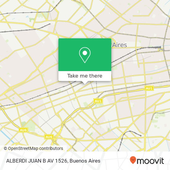 ALBERDI  JUAN B   AV  1526 map