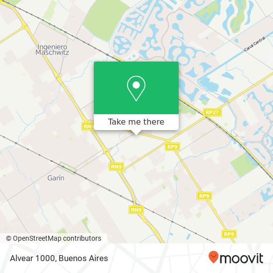 Alvear 1000 map