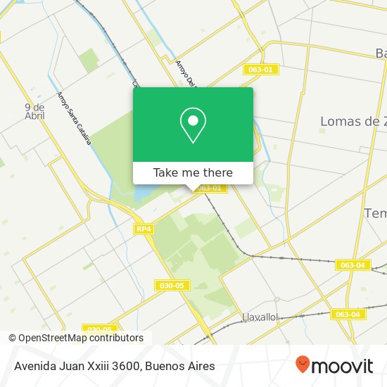 Avenida Juan Xxiii 3600 map