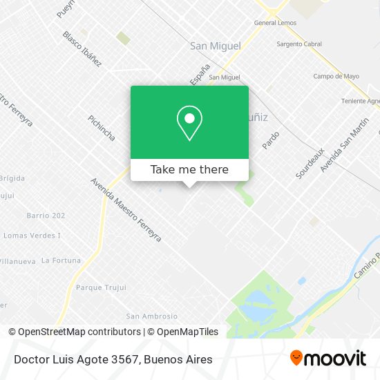 Doctor Luis Agote 3567 map