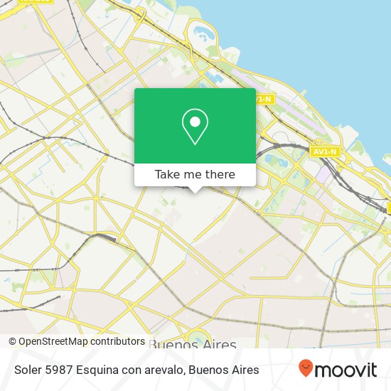 Soler 5987 Esquina con arevalo map
