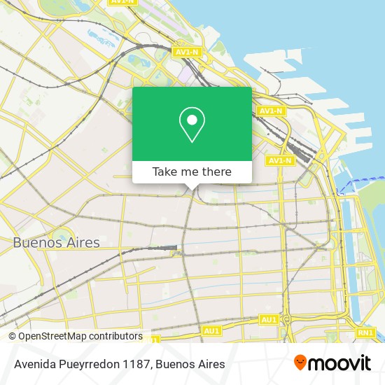 Avenida Pueyrredon 1187 map