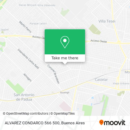 ALVAREZ CONDARCO 566 500 map