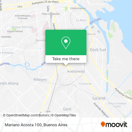 Mariano Acosta 100 map