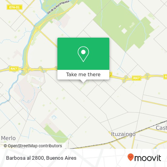 Barbosa al 2800 map