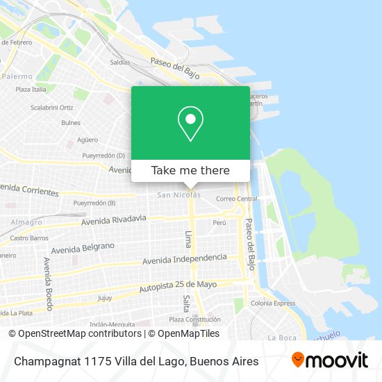 Champagnat 1175  Villa del Lago map