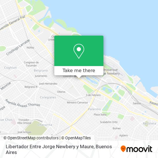 Libertador Entre Jorge Newbery y Maure map
