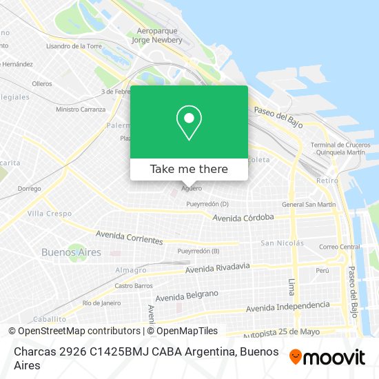 Charcas 2926  C1425BMJ CABA  Argentina map