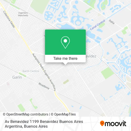 Av  Benavidez 1199   Benavidez  Buenos Aires  Argentina map