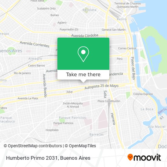 Humberto Primo 2031 map