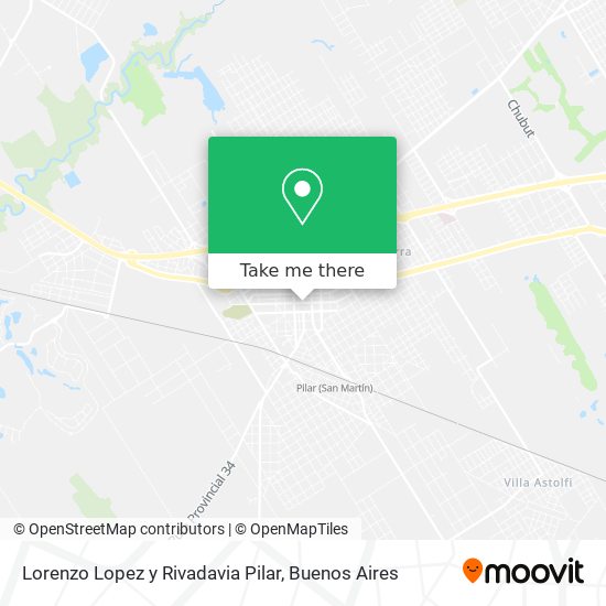 Lorenzo Lopez y Rivadavia Pilar map