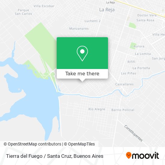 Tierra del Fuego / Santa Cruz map