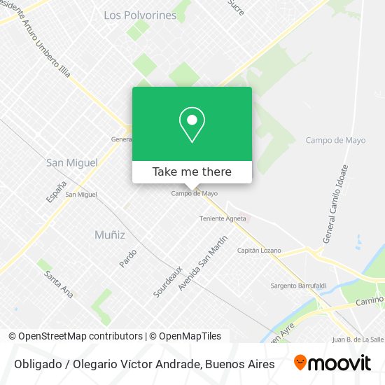 Obligado / Olegario Víctor Andrade map