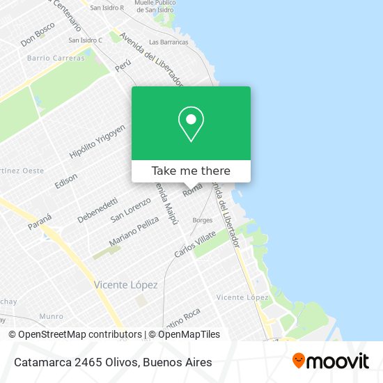 Catamarca 2465  Olivos map