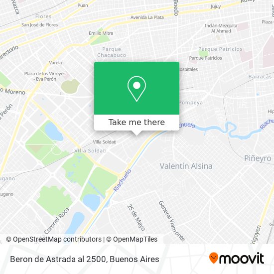 Mapa de Beron de Astrada al 2500