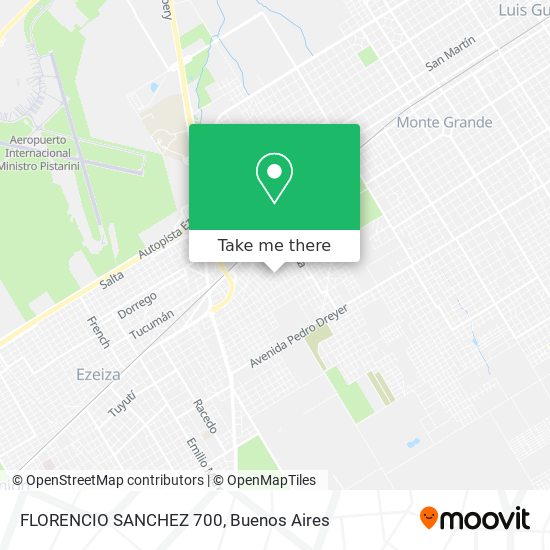 Mapa de FLORENCIO SANCHEZ 700