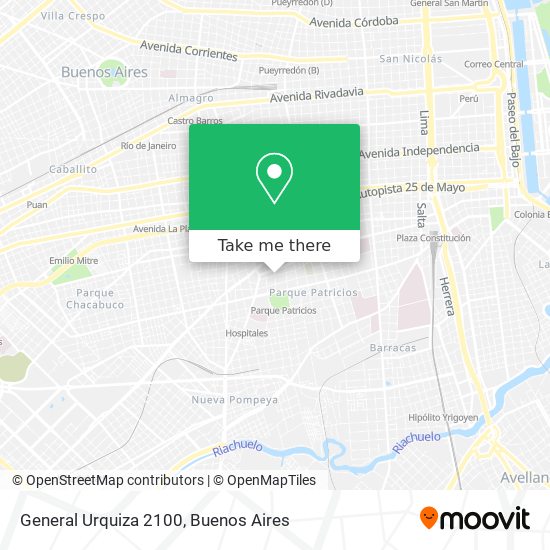 Mapa de General Urquiza 2100