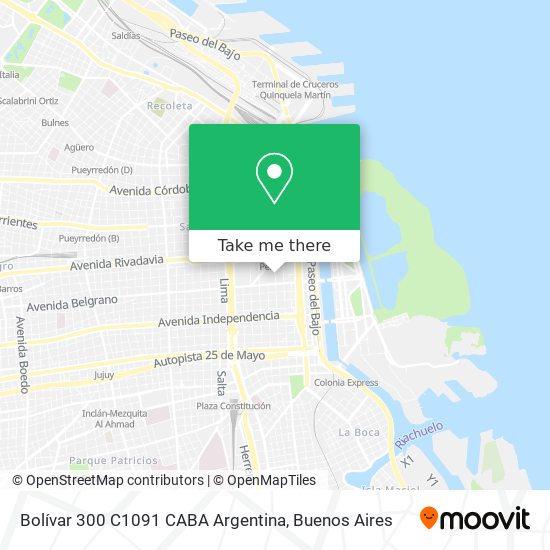 Bolívar 300  C1091 CABA  Argentina map