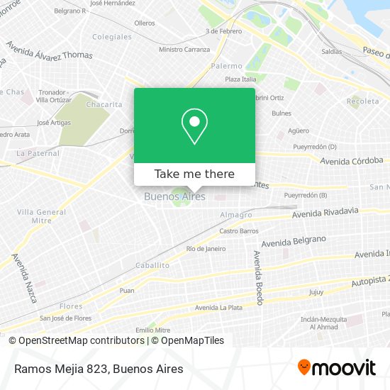 Ramos Mejia 823 map
