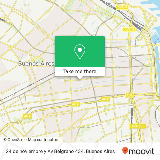 24 de noviembre y Av  Belgrano 434 map