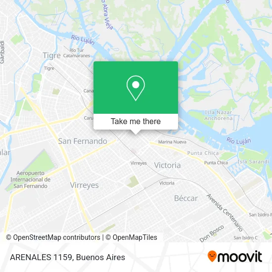 Mapa de ARENALES 1159