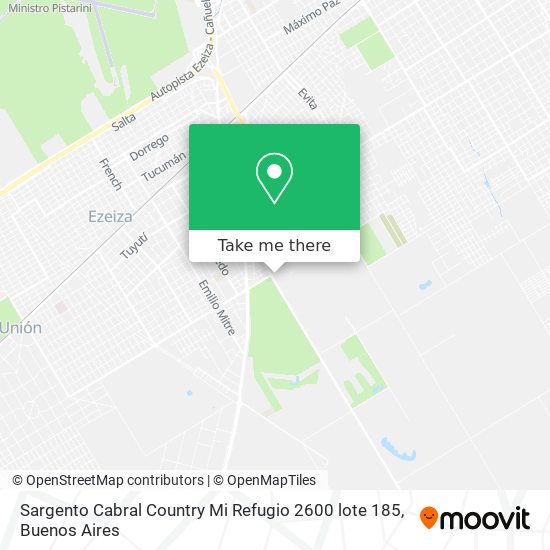Sargento Cabral  Country Mi Refugio 2600  lote 185 map