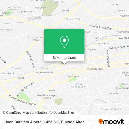 Mapa de Juan Bautista Alberdi 1456  8 C