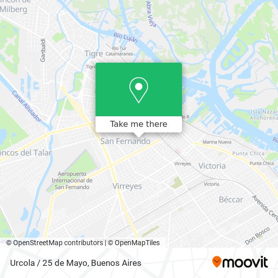 Urcola / 25 de Mayo map