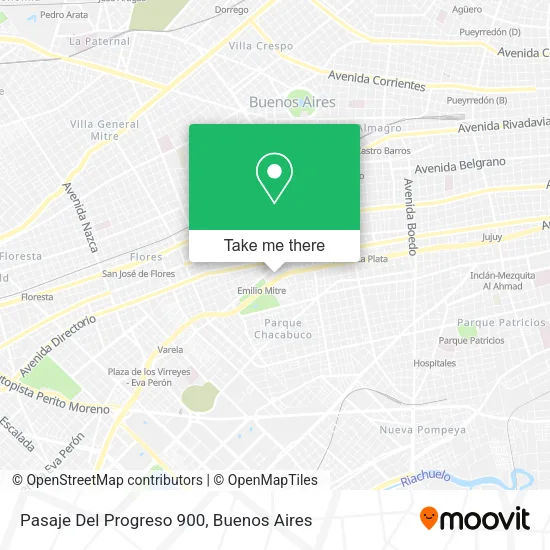 Mapa de Pasaje Del Progreso 900