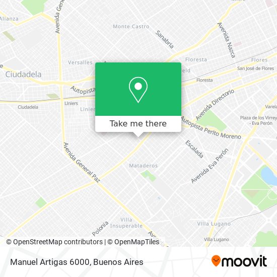 Manuel Artigas 6000 map