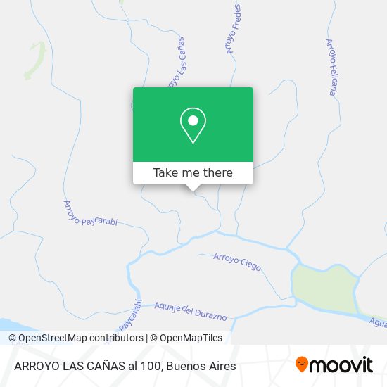 Mapa de ARROYO LAS CAÑAS al 100