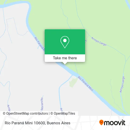 Río Paraná Mini 10600 map