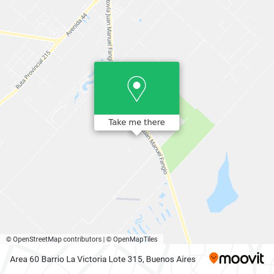 Area 60   Barrio La Victoria Lote 315 map